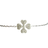 Diamond Clover Chain Bracelet