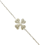 Diamond Clover Chain Bracelet