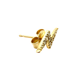 Diamond Thunder Stud - Yellow Gold