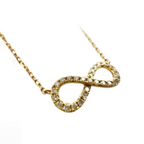 Diamond Infinity Necklace - Yellow Gold