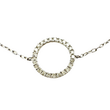 Diamond Circle Chain Bracelet