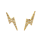 Diamond Thunder Stud - Yellow Gold