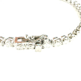 Buttercup Setting Diamond Tennis Bracelet - White Gold