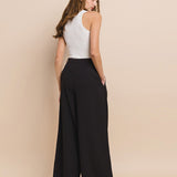 TIMELESS ELEGANCE WIDE-LEG PANTS GIA IN CLASSIC BLACK FOR WOMEN