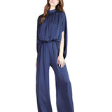 NAVY BLUE SOPHISTICATE BATWING JUMPSUIT VERANTA FOR WOMEN - NAVY BLUE