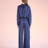 NAVY BLUE SOPHISTICATE BATWING JUMPSUIT VERANTA FOR WOMEN - NAVY BLUE