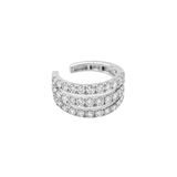 Earring | Ear Cuff Trine Diamond, 18k White Gold | Martinela