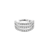 Earring | Ear Cuff Trine Diamond, 18k White Gold | Martinela
