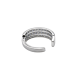 Earring | Ear Cuff Trine Diamond, 18k White Gold | Martinela