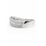 Ring | Wave Diamond, 18k White Gold | Martinela