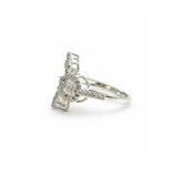 Ring | Leaf Diamond, 14k White Gold | Martinela