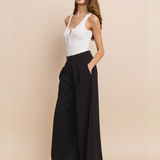 TIMELESS ELEGANCE WIDE-LEG PANTS GIA IN CLASSIC BLACK FOR WOMEN