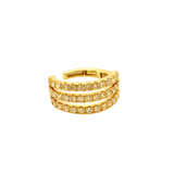 Earring | Ear Cuff Trine Diamond, 18k Yellow Gold | Martinela
