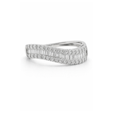 Ring | Wave Diamond, 18k White Gold | Martinela