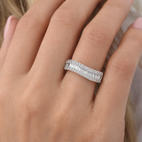 Ring | Wave Diamond, 18k White Gold | Martinela