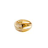 Ring | Crossover Diamond, 18k Yellow Gold | Martinela