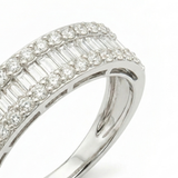 Ring | Band Diamond, 18k White Gold | Martinela