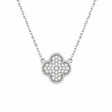 Necklace | Clover Diamond, 18k White Gold | Martinela