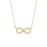 Necklace | Infinity Diamond, 18k Yellow Gold | Martinela