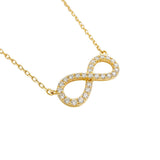 Necklace | Infinity Diamond, 18k Yellow Gold | Martinela
