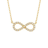 Necklace | Infinity Diamond, 18k Yellow Gold | Martinela
