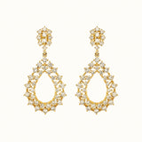 Earrings | Teardrop Diamond, 14k Yellow Gold | Martinela