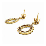 Earrings | Teardrop Diamond, 14k Yellow Gold | Martinela