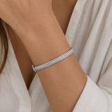 Bracelet | Bangle Diamond, 18k White Gold | Martinela
