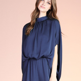 NAVY BLUE SOPHISTICATE BATWING JUMPSUIT VERANTA FOR WOMEN - NAVY BLUE