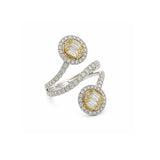 Ring | Orbit Diamond, 18k White and Yellow Gold | Martinela