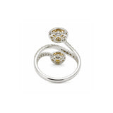 Ring | Orbit Diamond, 18k White and Yellow Gold | Martinela