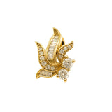 Earrings | Flare Diamond, 18k Yellow Gold | Martinela