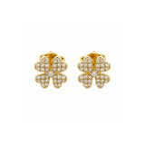 Earrings | Clover Diamond, 18k Yellow Gold | Martinela