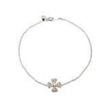 Diamond Clover Chain Bracelet